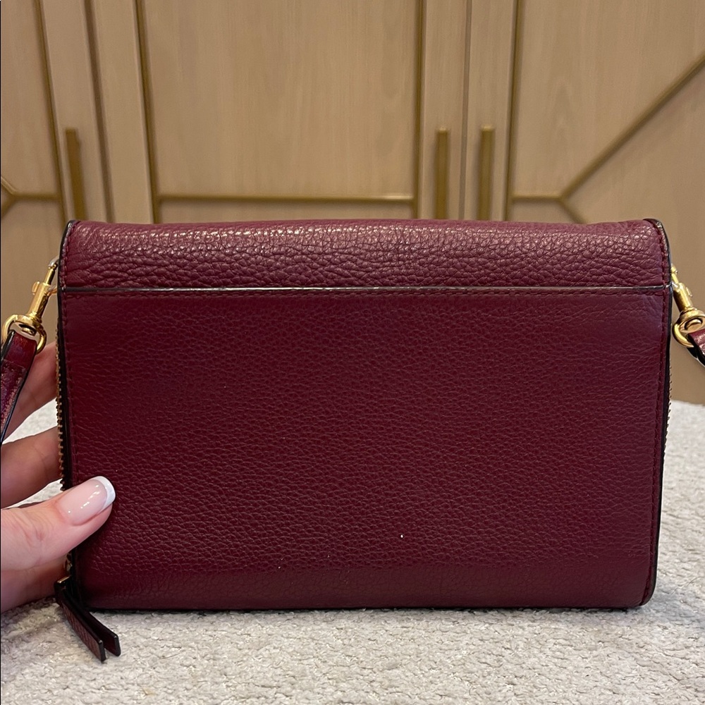 Tory Burch Deep Burgundy Crossbody Bag - Picture 2 of 6